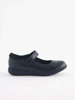 Next Standard Fit (F) School Leather Brogue Detail Mary Jane Shoes^ Shoes