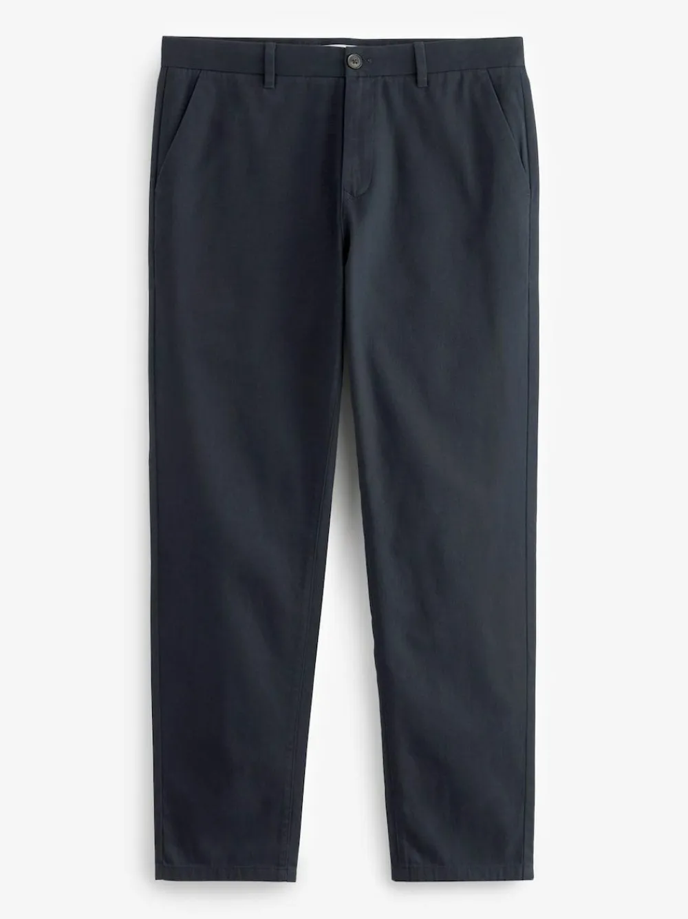 Online Next Straight Fit 100% Cotton Chino Trousers Navy Blue