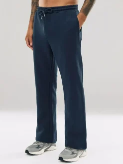 Clearance Next Navy Blue Straight Fit Relaxed Fit Brushback Heavyweight Joggers
