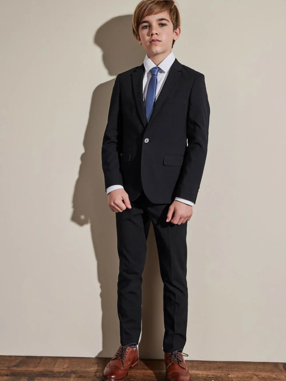 Next Navy Blue Suit Trousers (12mths-16yrs)^BOY Suits & Vest|Tznius Pants