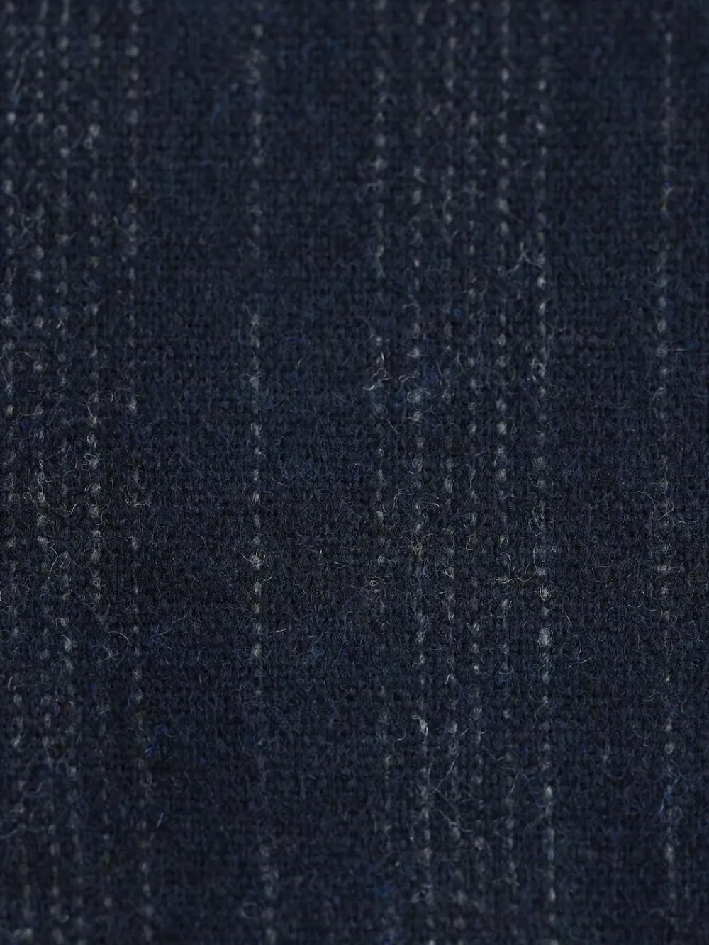 New Next Navy Blue Tailored Fit Striped Wool Blend Suit Jacket