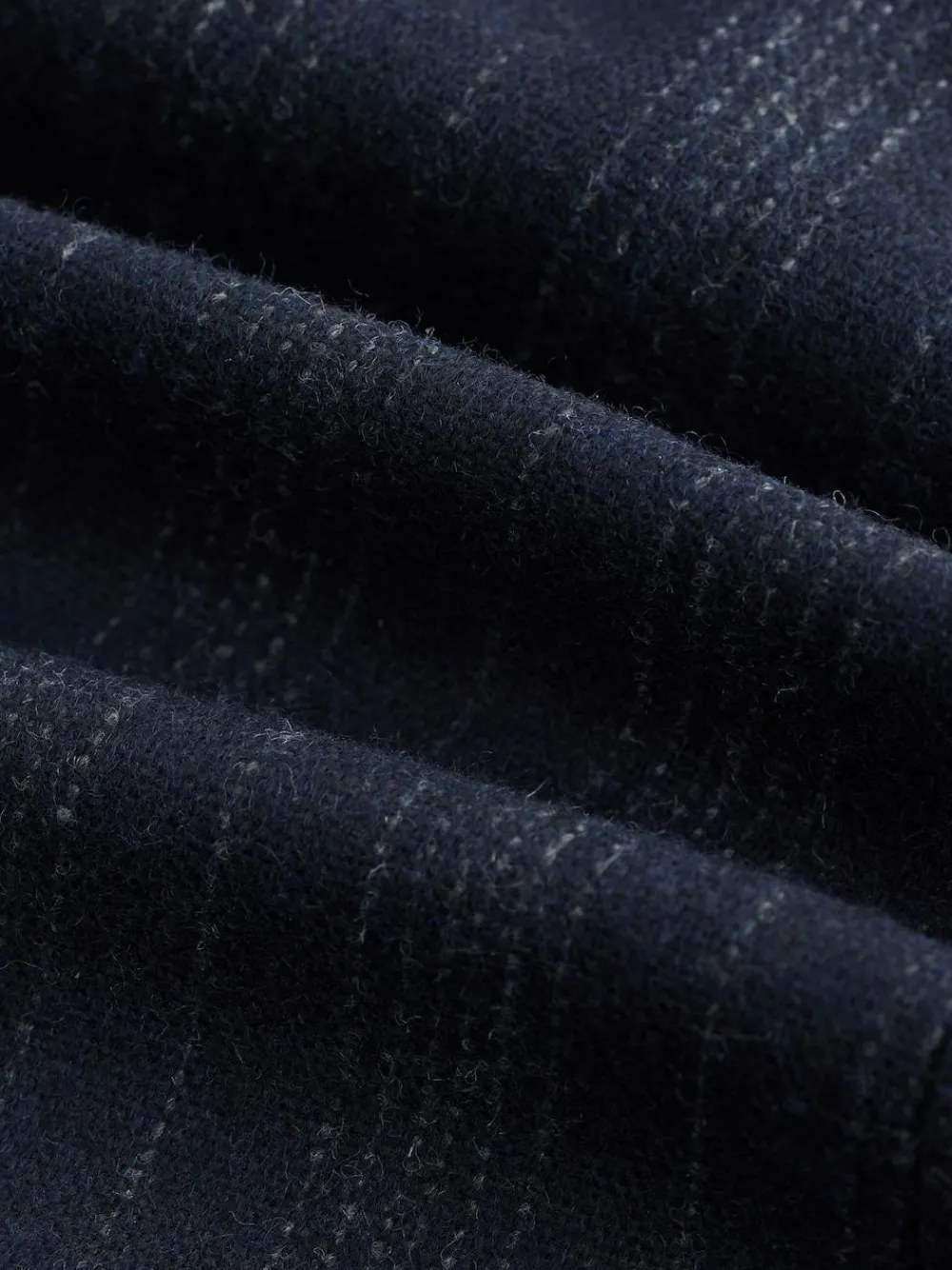 New Next Navy Blue Tailored Fit Striped Wool Blend Suit Jacket