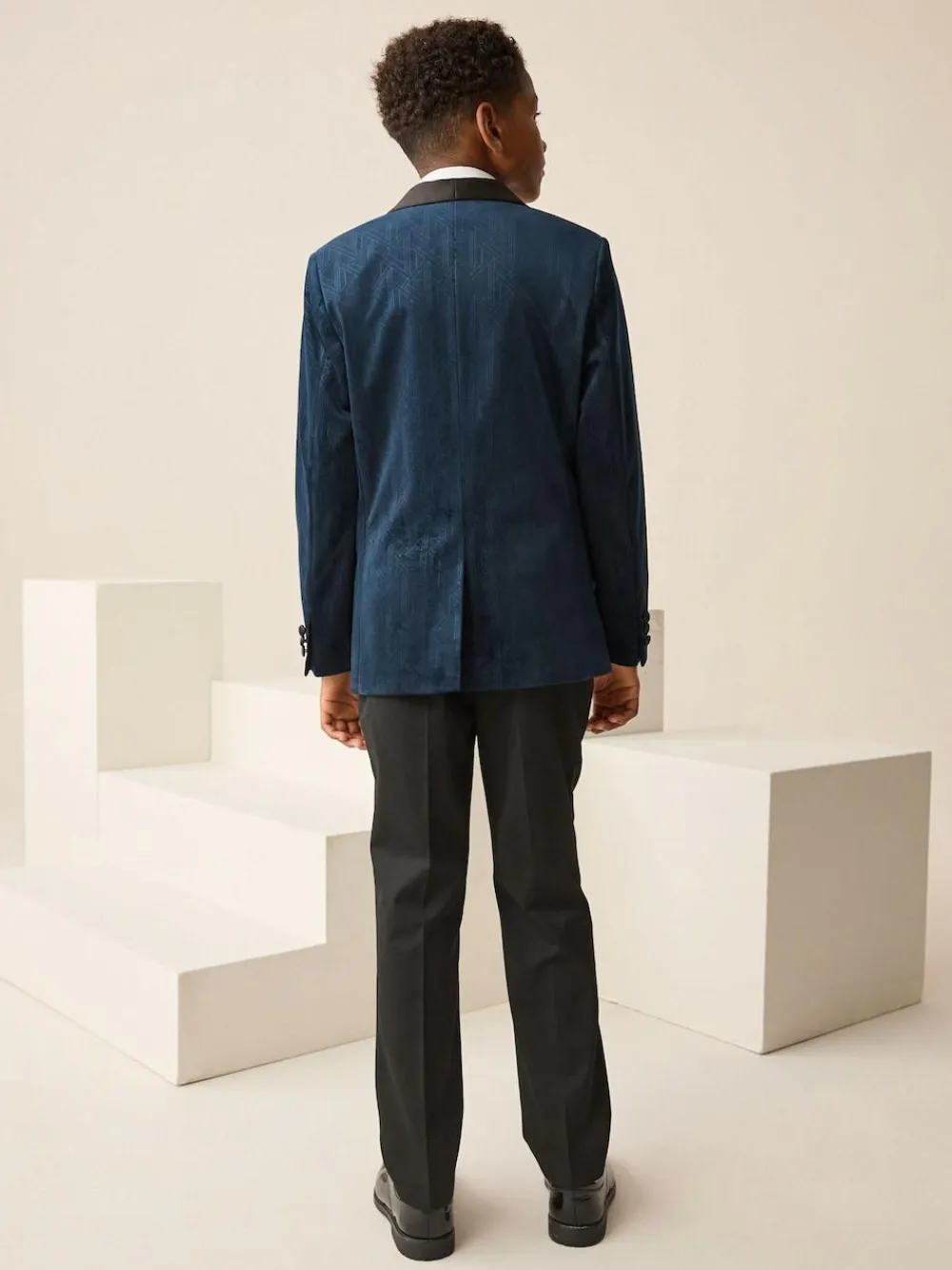 Next Textured Velvet Blazer (3-16yrs)^BOY Suits & Vest|Occasionwear