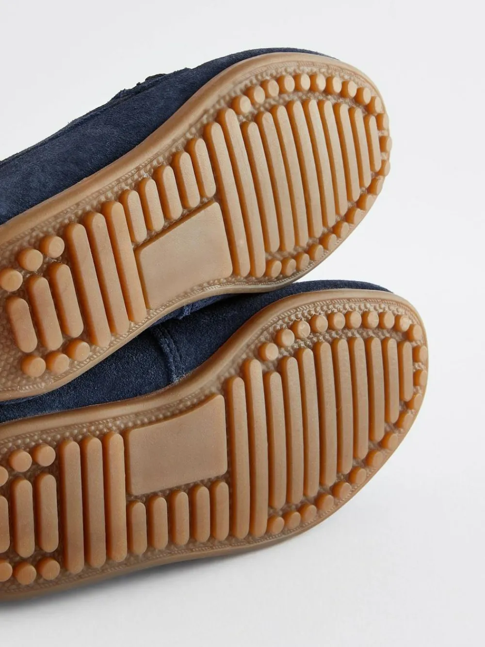 Best Next Wide Fit (G) Suede Slip-Ons Loafer Shoes Navy Blue