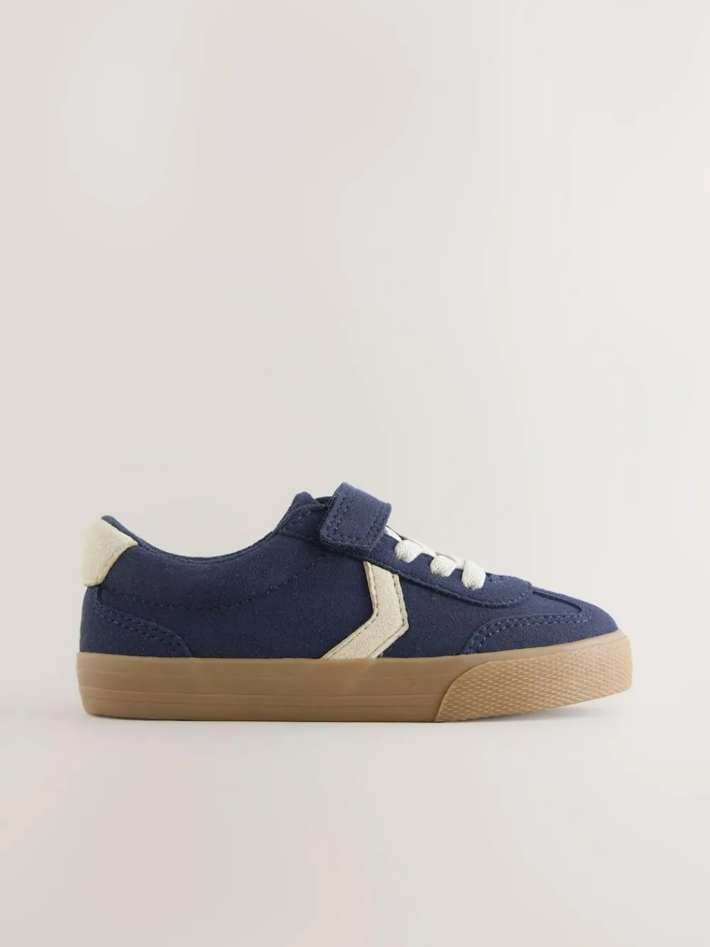 Clearance Next Wide Fit (G) Touch Fastening Elastic Lace Trainers Navy Blue
