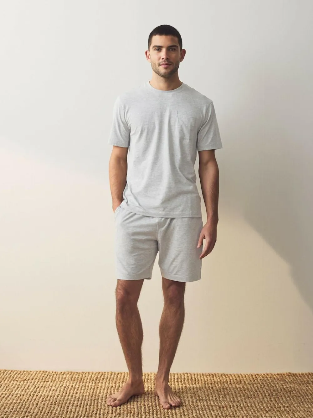 Next Navy Blue/Grey Jersey Short Pyjamas Set 2 Pack^ Pyjamas|Nightwear