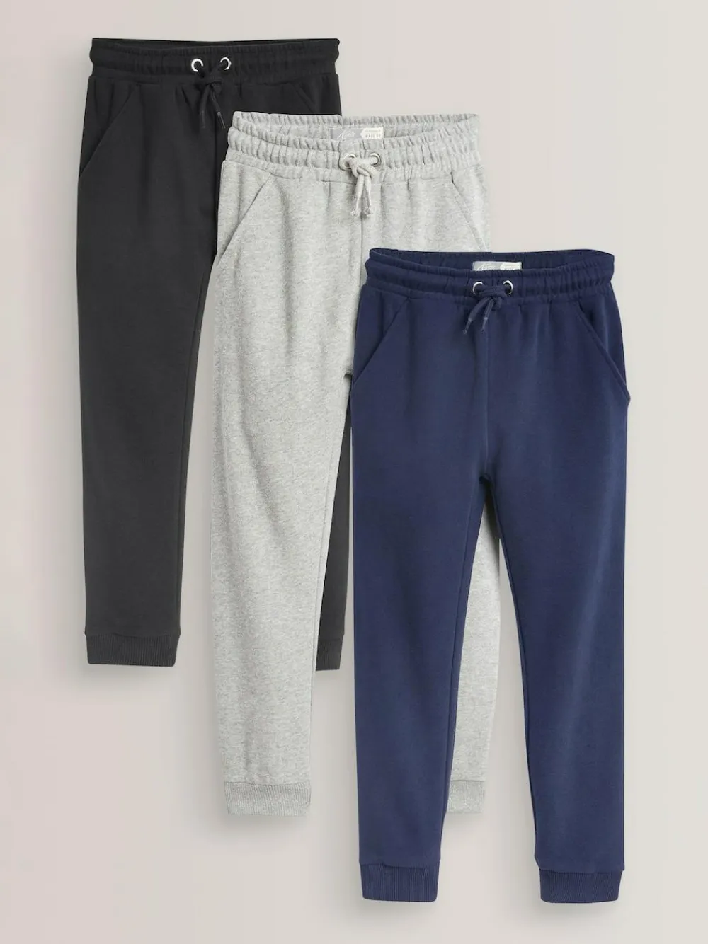 Next 3 Pack Soft Jersey Regular Fit Joggers (3-16yrs)^ Nightwear|Pants & Leggings