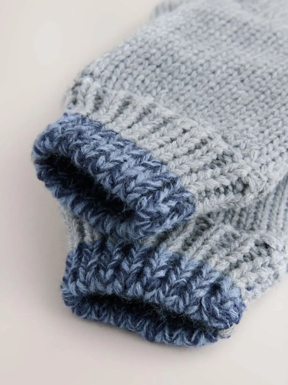 Best Next Navy Blue/Neutral Hat Gloves & Snood 3 Piece Set (3-16yrs)