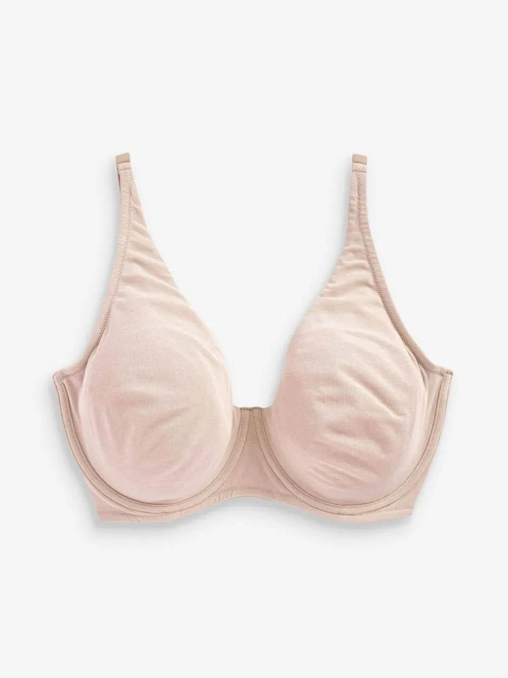 Clearance Next Non Pad Full Cup DD+ Cotton Blend Ultimate Comfort Bras 3 Pack Navy Blue/Pink/White