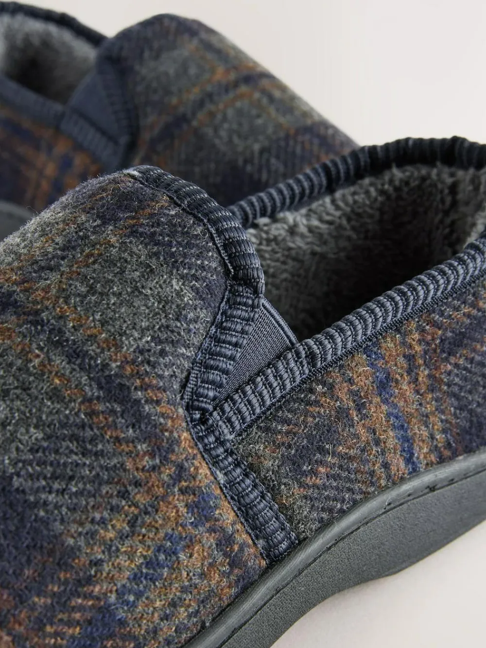 Discount Next Closed Back Slippers Navy