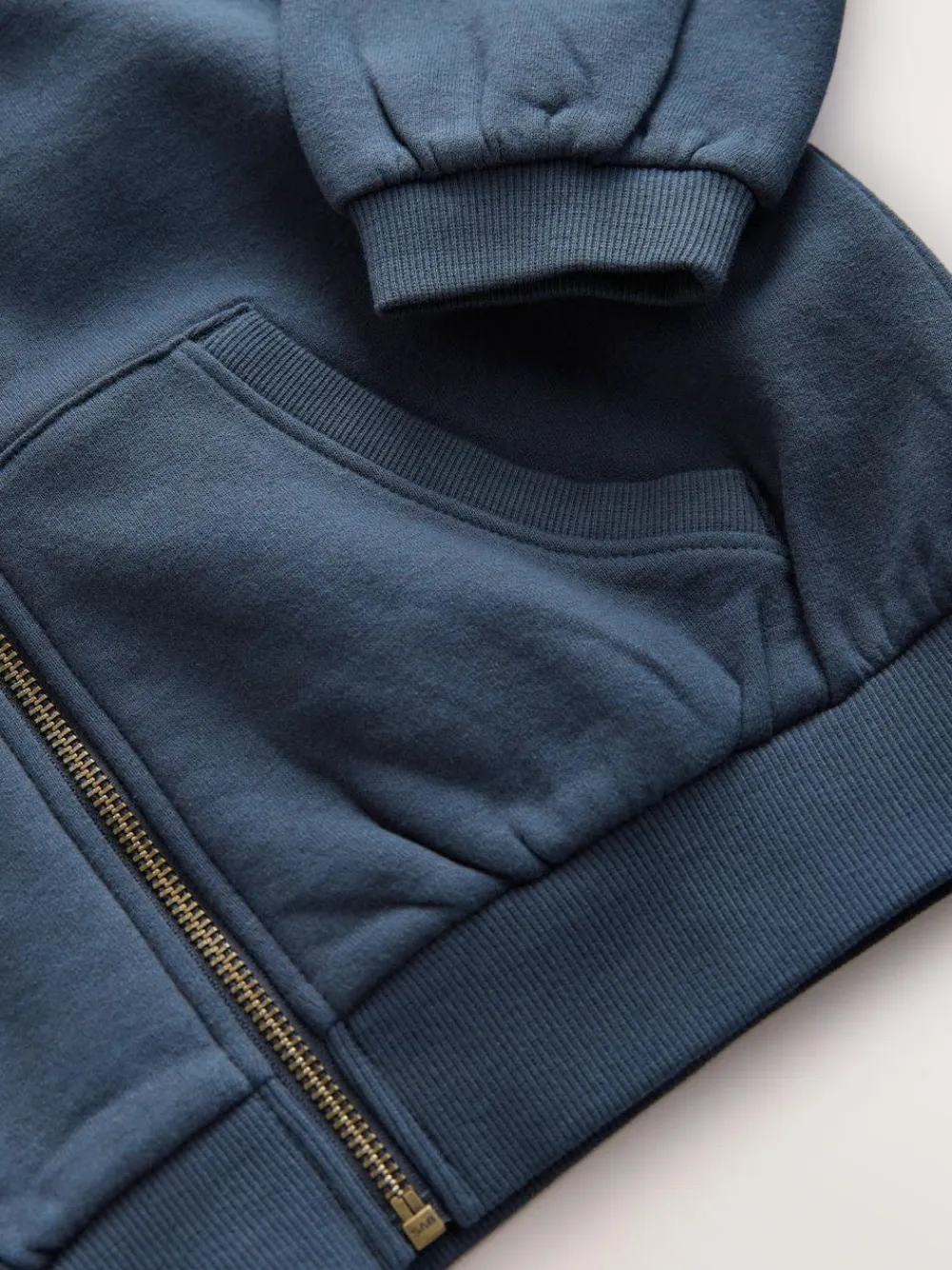 Best Next Cotton Rich Zip Through Sports Hoodie (3-16yrs) Navy