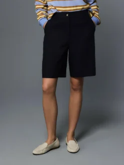 Next Linen Blend Knee Shorts^Women Shorts