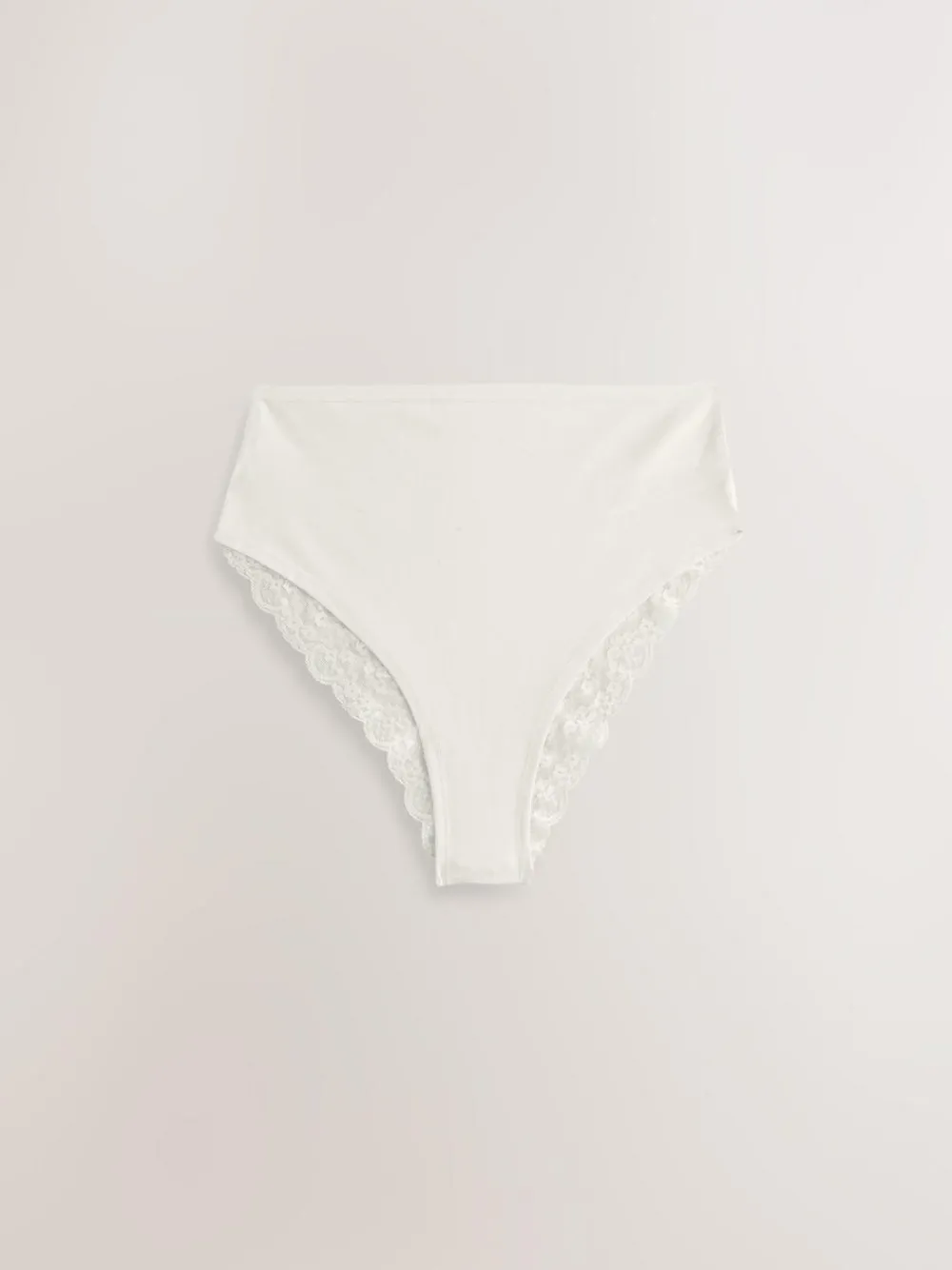 Next Navy Paisley High Rise High Leg Cotton Lace Knickers 4 Pack^Women Panties|All Lingerie