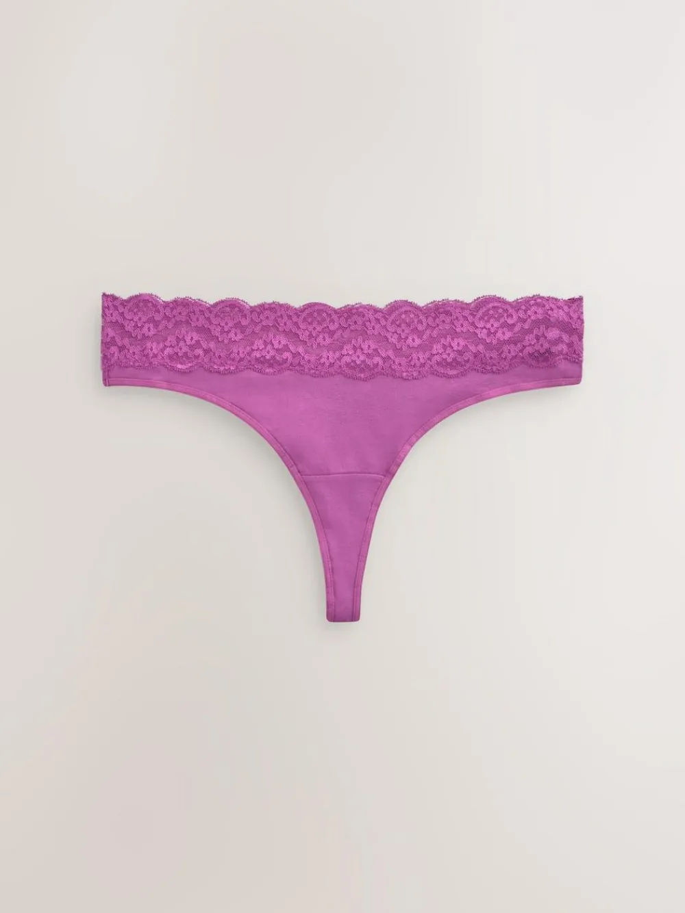 Sale Next Navy Paisley Thong Cotton Lace Knickers 4 Pack