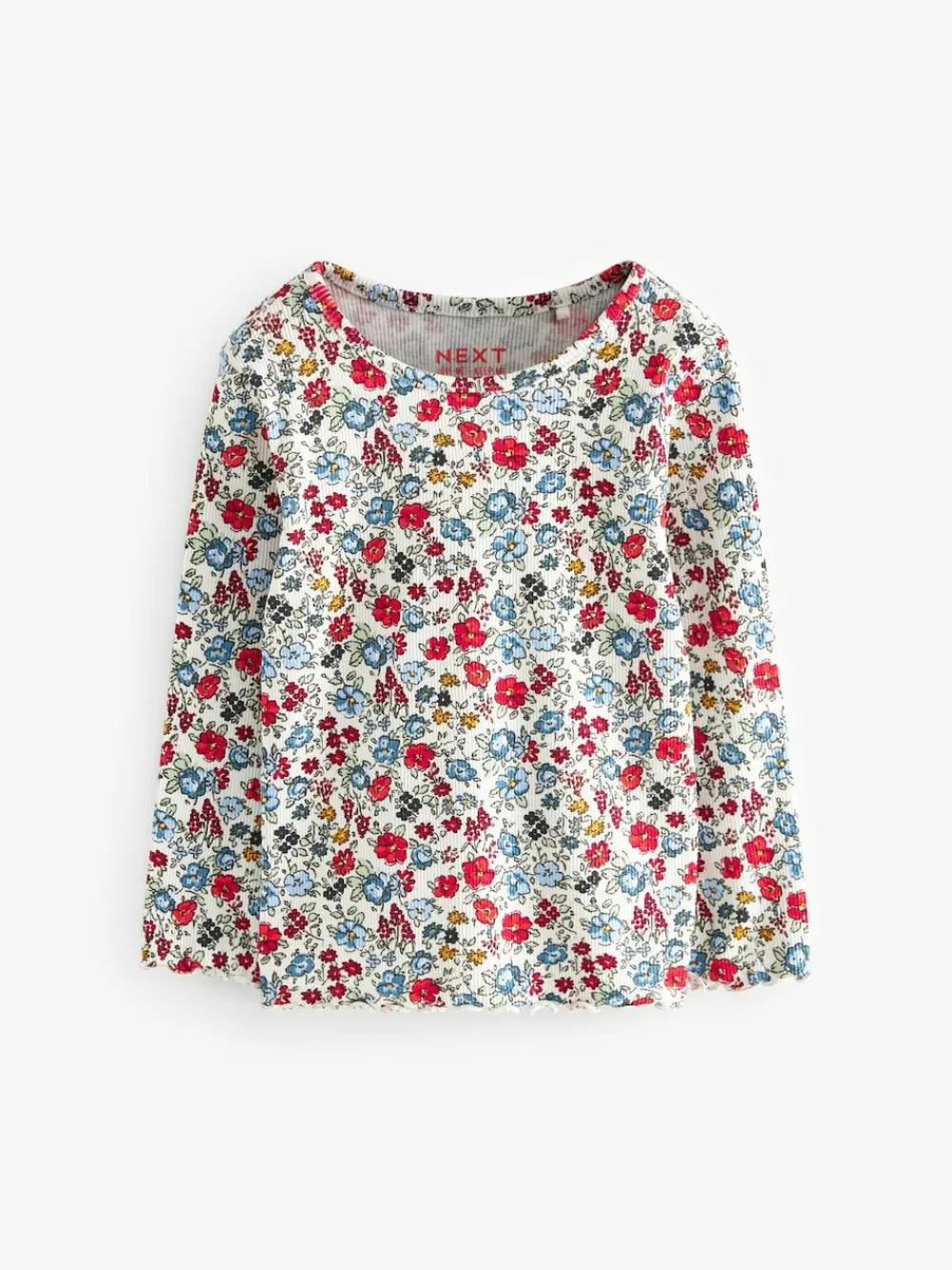 Next Ribbed Long Sleeve Tops 5 Pack (3mths-7yrs)^ Tops|T-Shirts