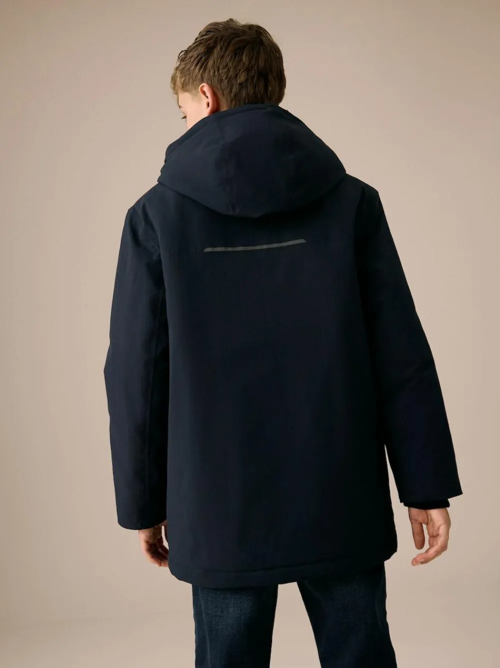 Next Waterproof Parka Coat (3-17yrs) Navy