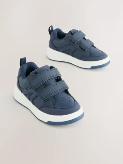 Sale Next Wide Fit (G) Touch Fastening Two Strap Trainers Navy