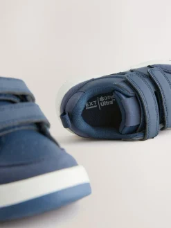 Sale Next Wide Fit (G) Touch Fastening Two Strap Trainers Navy