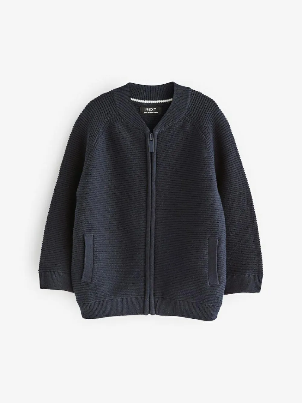 Next Navy Zip Through Cardigan (3mths-7yrs)^BOY Baby Winter Clothing|Cosy Club