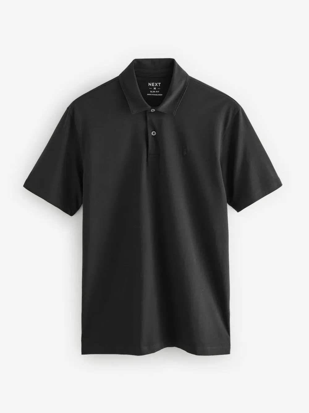 Discount Next Navy/Black/Grey/White/Sage Green Slim Fit Short Sleeve Jersey Polo Shirts 5 Pack