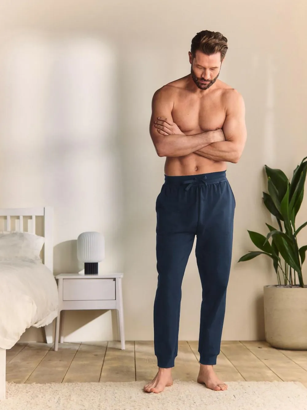 Next Cuffed Loopback Soft Touch Cuffed Joggers^ Loungewear|Joggers