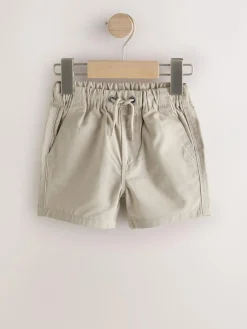 Next Navy/Stone/Chambray Blue Pull On Shorts 3 Pack (3mths-7yrs)^BOY Shorts|Multipacks