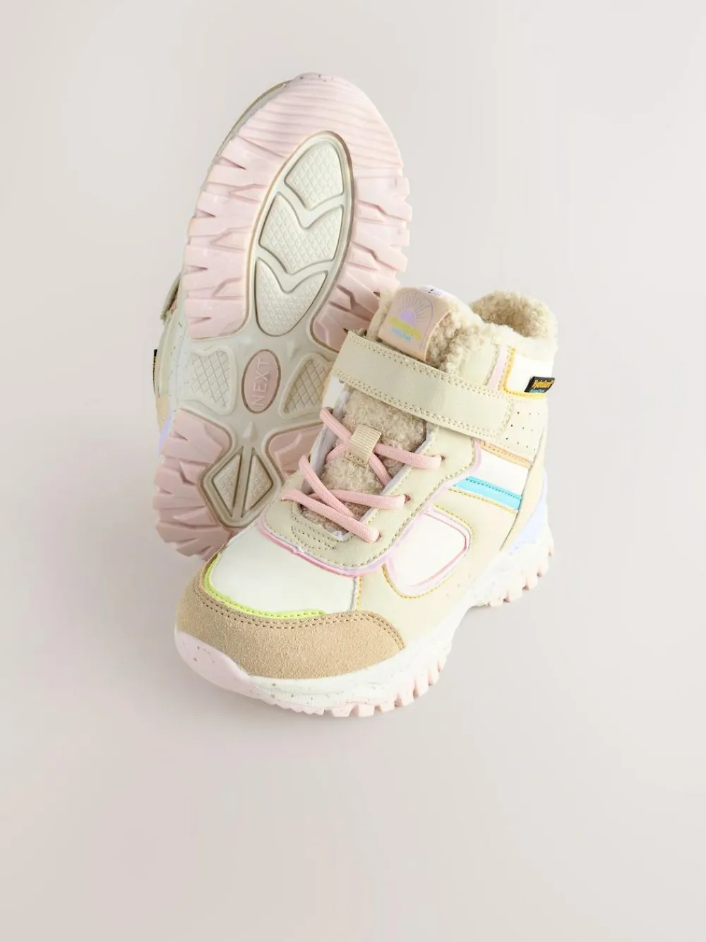 Online Next Neutral / Pastel Waterproof Walking Boots