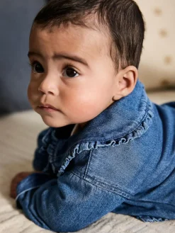 Next Neutral Animal Baby Denim Jacket, Top and Leggings Set 3 Piece (0mths-2yrs)^ Sets & Co-Ords|Sets & Co-Ords
