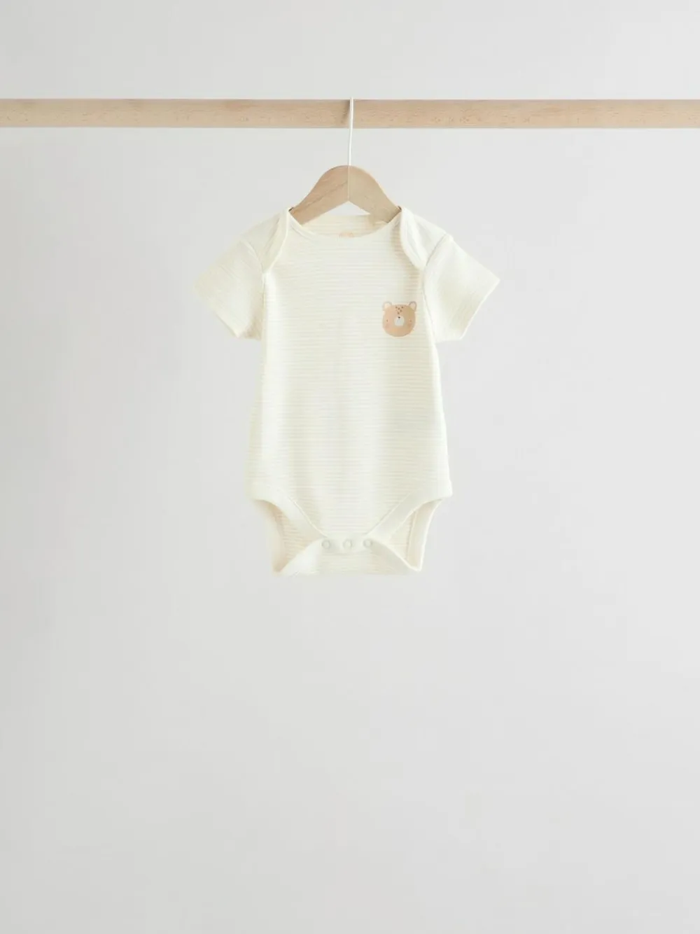 Sale Next Neutral Baby Short Sleeve Bodysuits 5 Pack