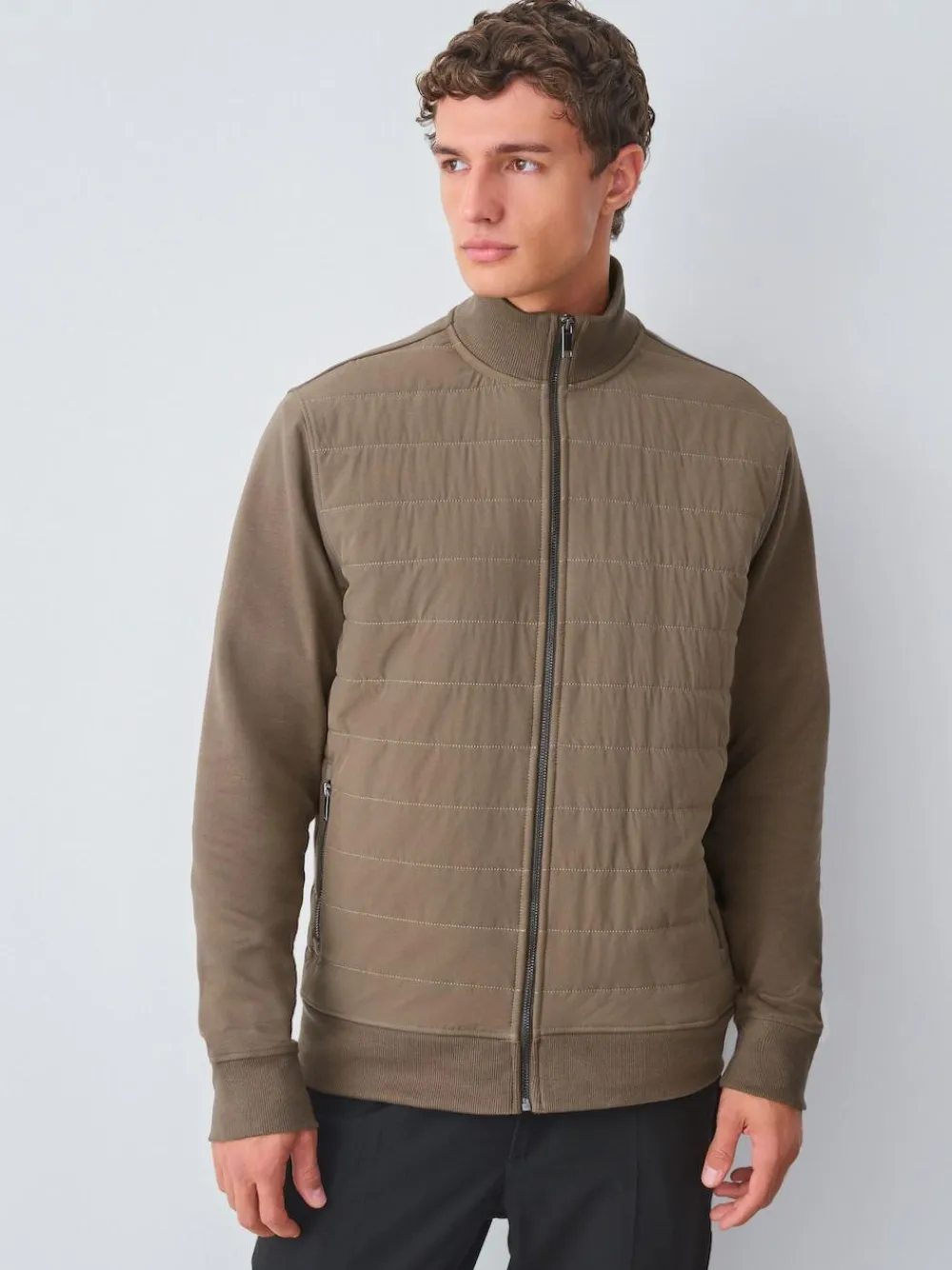 Next Non-Hooded Hybrid Full Zip Jacket^ Coats & Jackets|Coats & Jackets