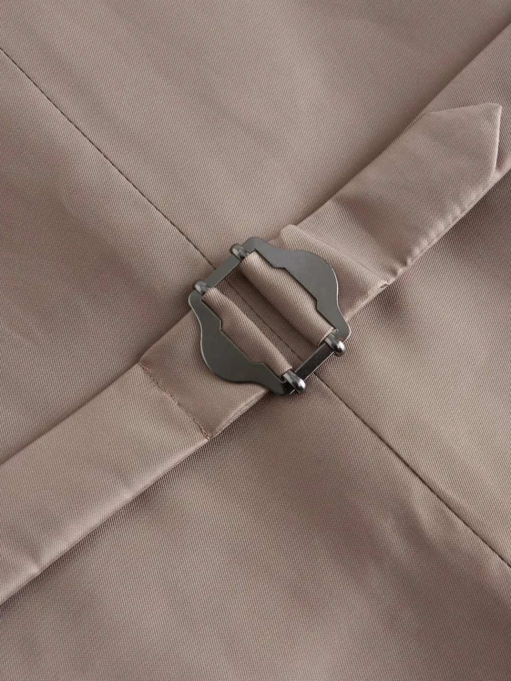 Next Neutral Signature Marzotto 100% Italian Wool Check Suit Waistcoat^ Vests