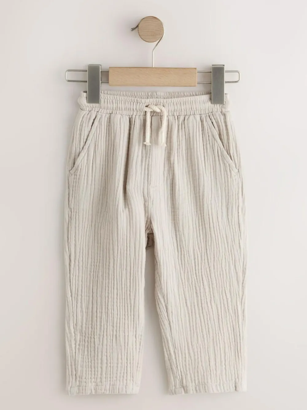 Next Soft Textured Pull On Trousers (3mths-7yrs)^BOY Pants & Chinos