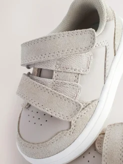 Best Next Standard Fit (F) Touch Fastening Leather First Walker Baby Shoes Neutral