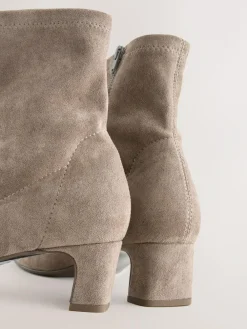 Next Extra Wide Fit Chisel Toe Block Heel Sock Boots^Women Boots & Wellies|Boots