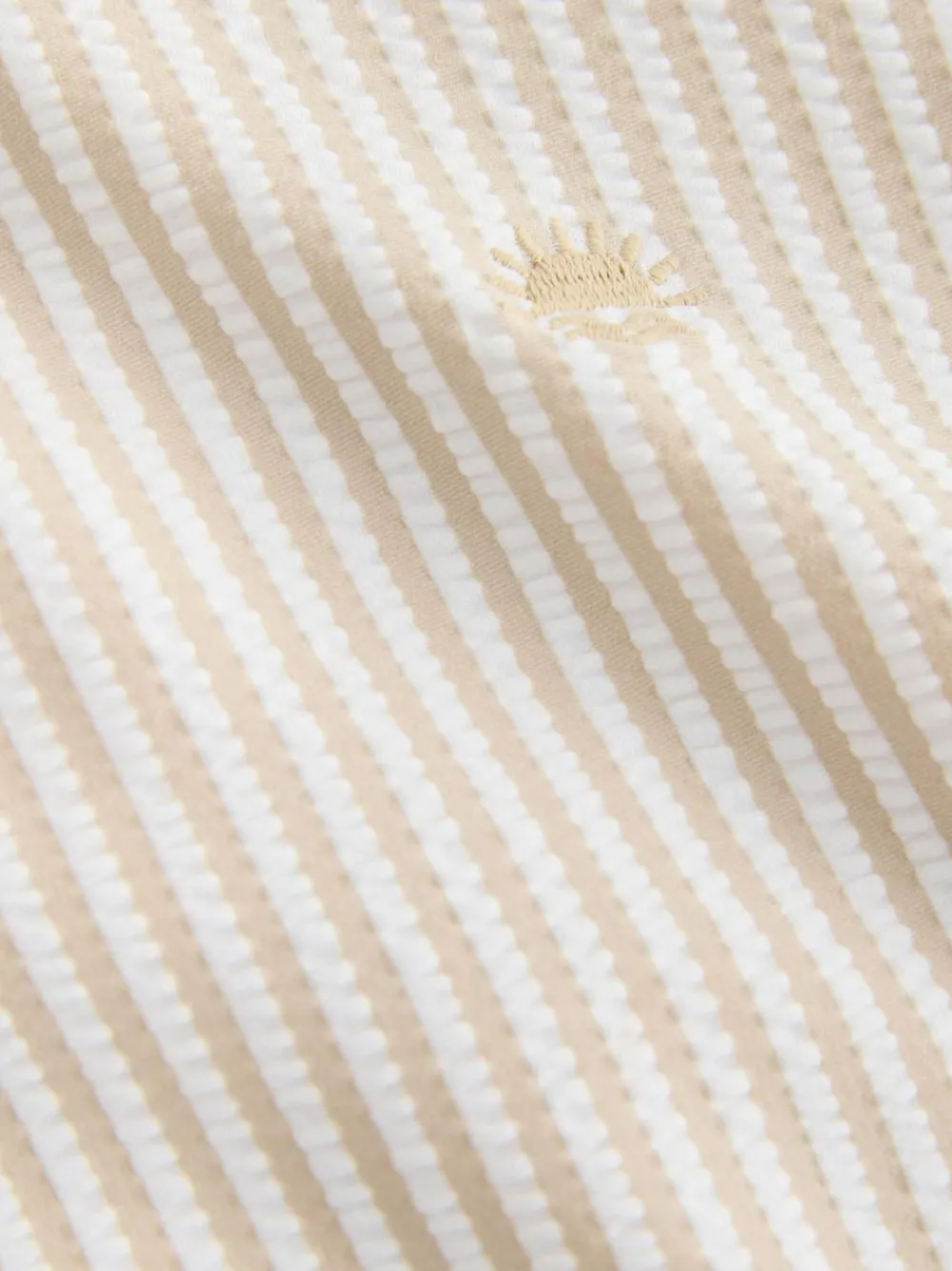 New Next Textured Rash Vest and Swim Shorts Set (3mths-7yrs) Neutral
