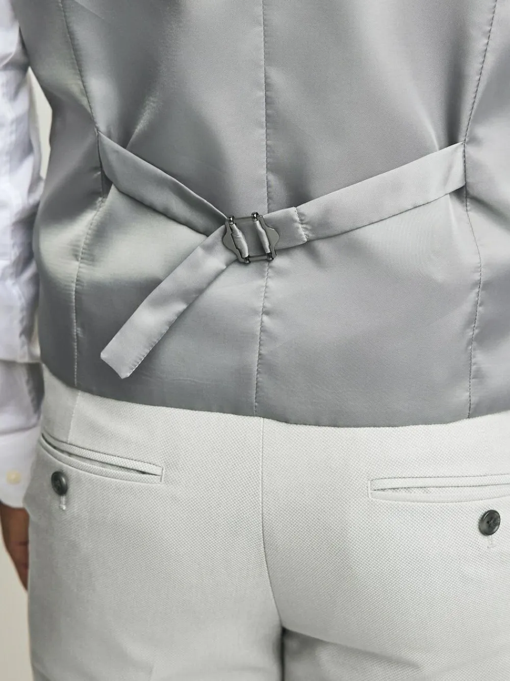 Next Neutral Textured Suit Waistcoat^ Vests