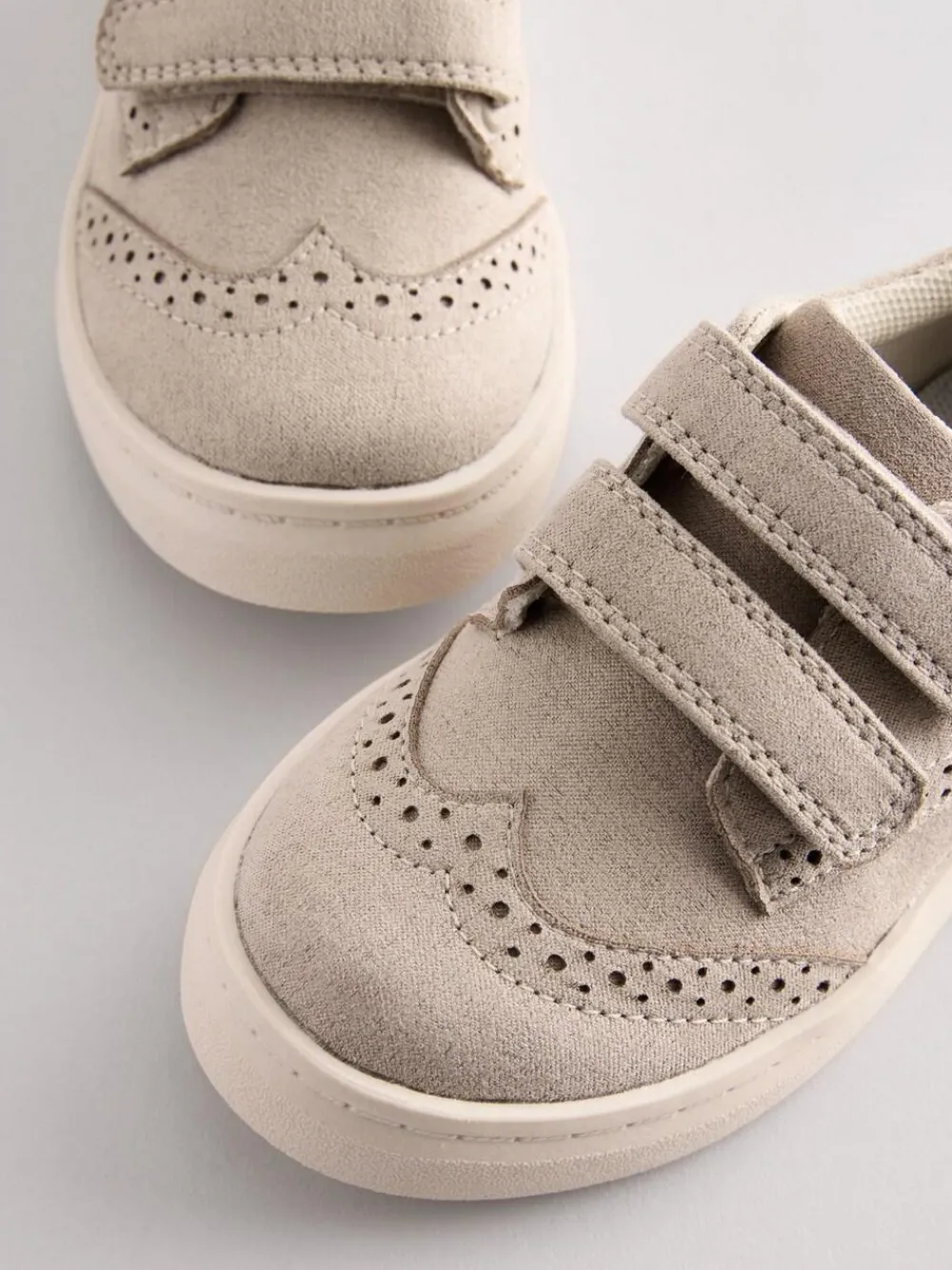 Next Wide Fit (G) Touch Fastening Brogue Shoes^BOY Occasionwear|Shoes
