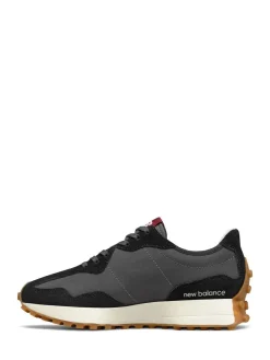 Clearance New Balance Black/Grey 327 Trainers