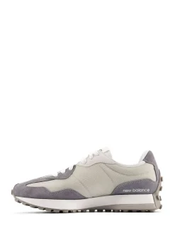 New Balance Light Grey Mens 327 Trainers