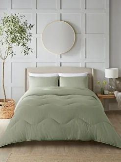Night Lark Green Seersucker Coverless Duvet Set^ Duvets & Pillows|Comforters & Pillows