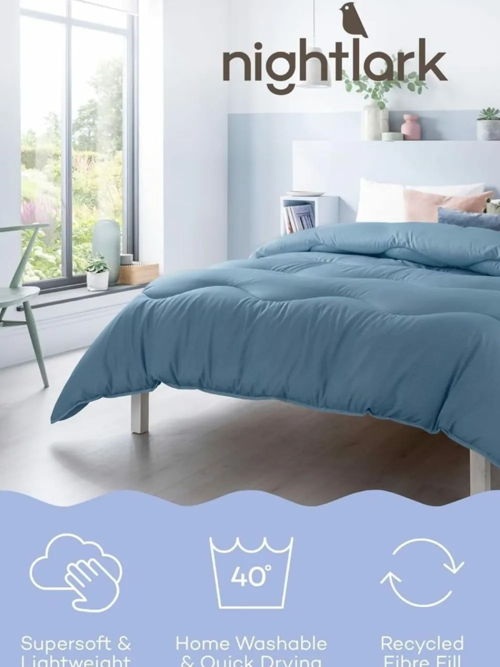 Night Lark Linen 10.5 Tog Coverless Duvet^ Duvets & Pillows|Comforters & Pillows