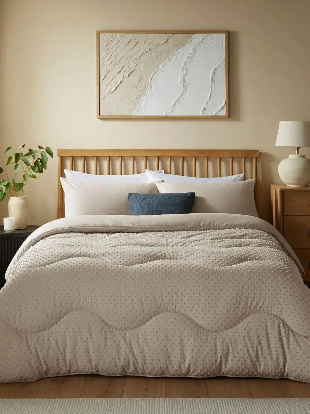 Night Lark Natural Oat 10.5 Tog Coverless Duvet and Pillowcase Set^ Duvets & Pillows|Comforters & Pillows