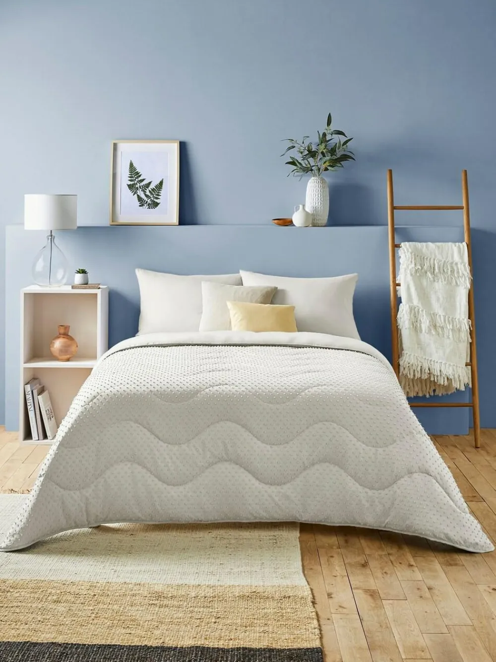 Outlet Night Lark Tufted Dot Coverless 4.5 Tog Duvet and Pillowcase Set Warm Sand