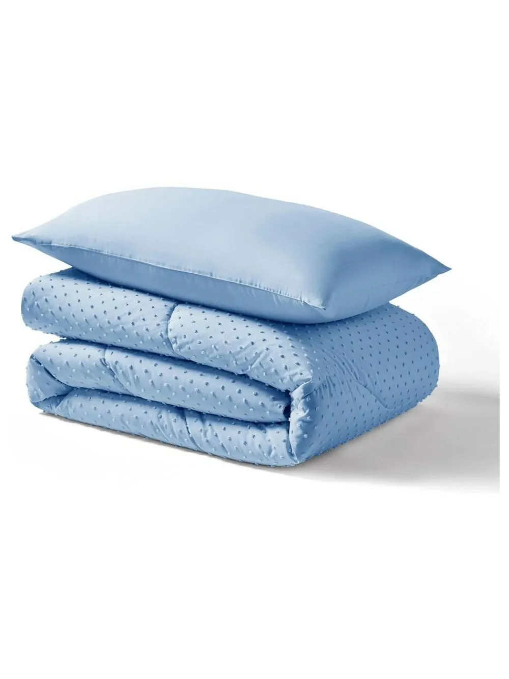 Night Lark Tufted Dot Coverless 10.5 Tog Duvet and Pillowcase Set^ Duvets & Pillows|Comforters & Pillows