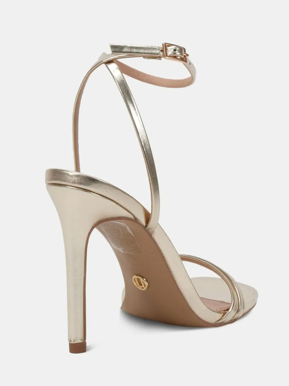 Outlet Novo Wide Fit MATILDA Strappy Heeled Sandals Gold