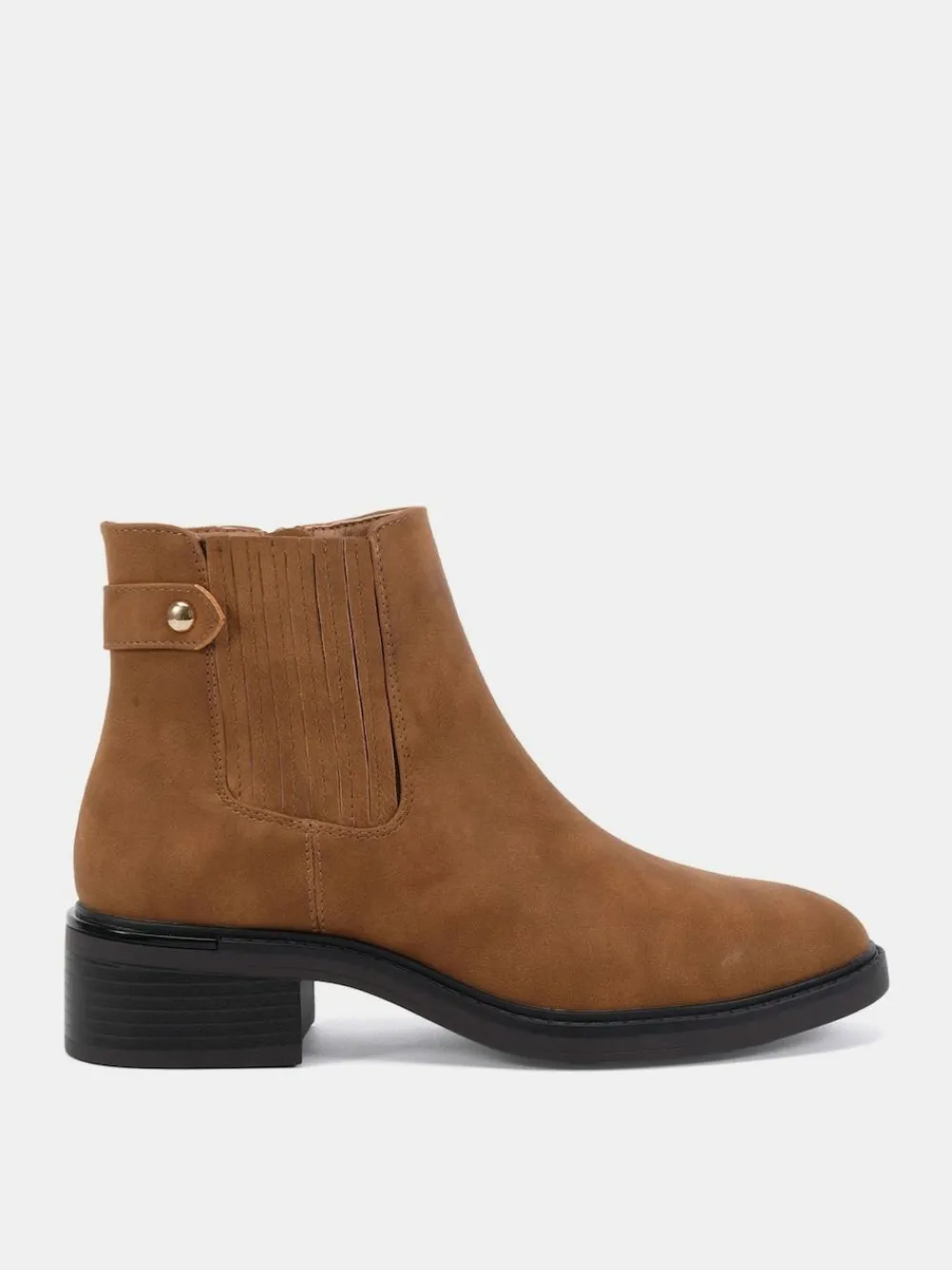 Novo Natural Wide Fit Wide Fit Darlina Flat Chelsea Ankle Boots^Women Wide Fit & Extra Wide Fit