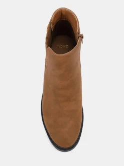Novo Natural Wide Fit Wide Fit Darlina Flat Chelsea Ankle Boots^Women Wide Fit & Extra Wide Fit