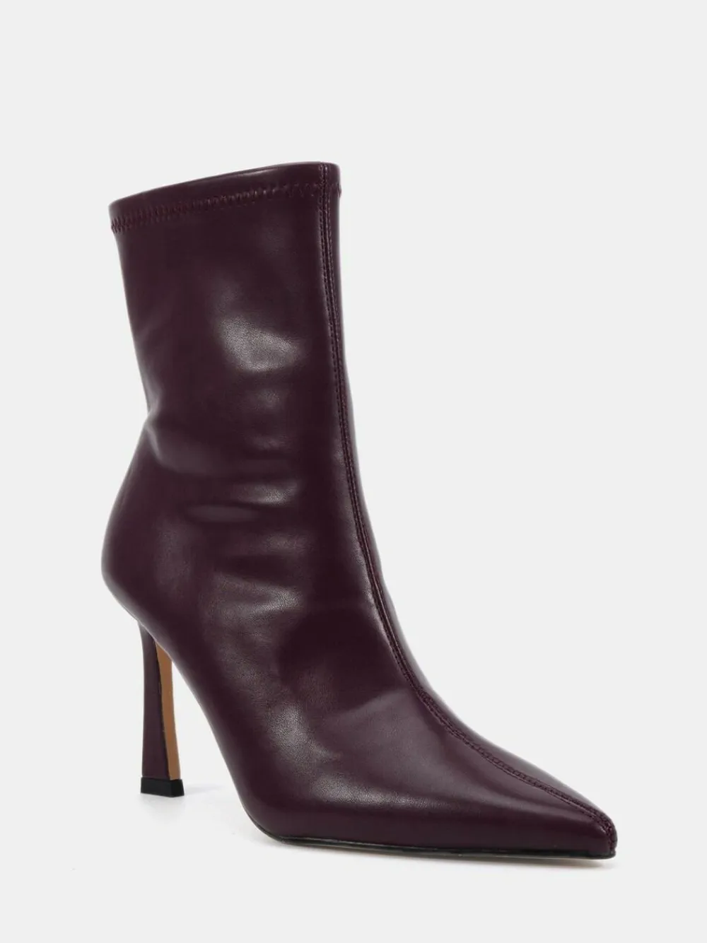 Novo Wide Fit Kiss Point Toe Stiletto Stretch Ankle Boots^Women Wide Fit & Extra Wide Fit