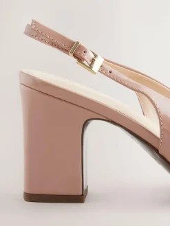 Next Standard/Wide Fit Hardware Slingback Block Heels^Women Wide Fit & Extra Wide Fit|Heels