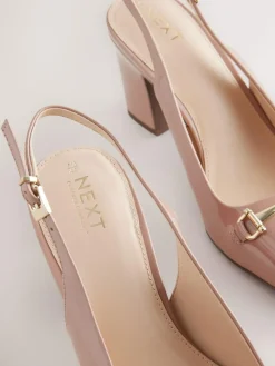 Next Standard/Wide Fit Hardware Slingback Block Heels^Women Wide Fit & Extra Wide Fit|Heels